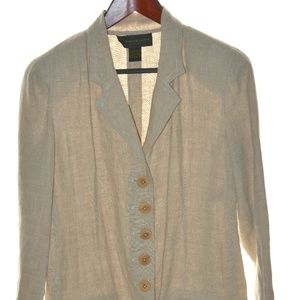 Donna Karan New York Linen street coat.